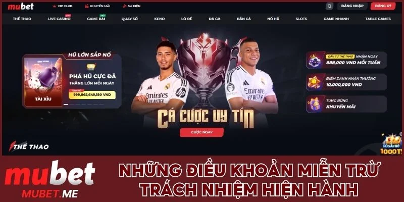3 điều khoản hiện hành tại nhà cái MUBET